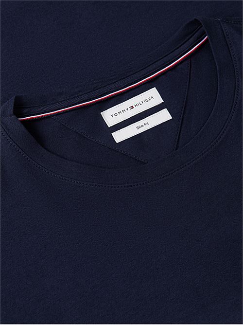stretch slim fit logo sleeve tee TOMMY HILFIGER | MW0MW10804DW5